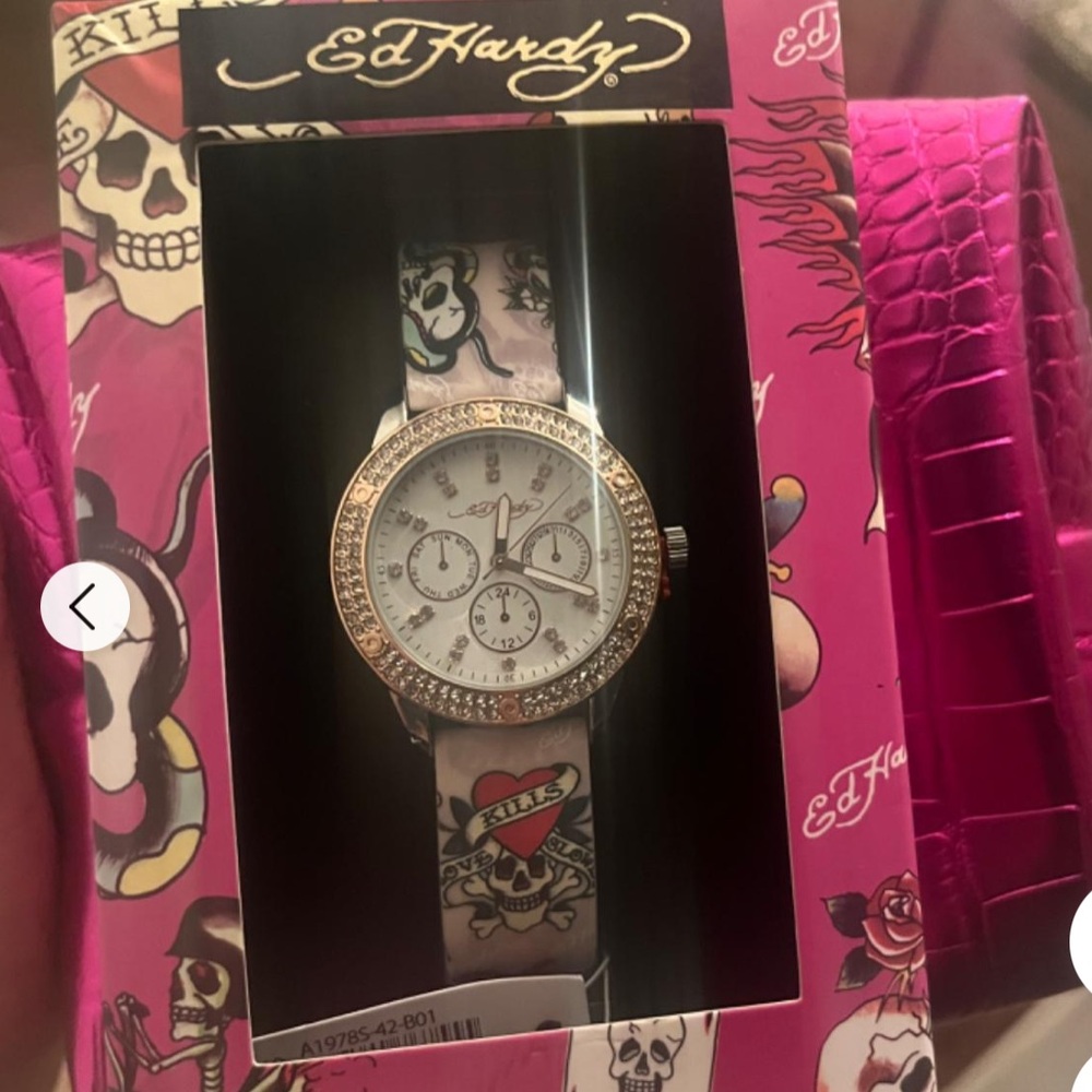 Ed Hardy Pink  Watch